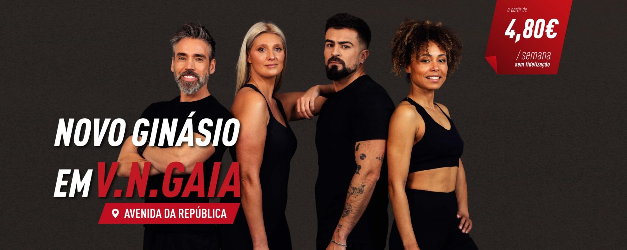 Novo ginásio Focus Fitness em Vila Nova de Gaia, na Avenida da República, a partir de 4,80€ por semana sem fidelização